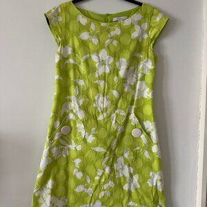 Spring floral swing dress